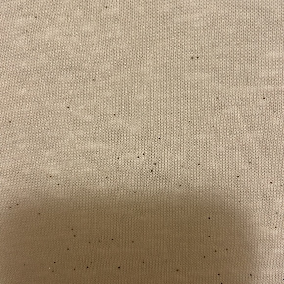 ANSHUNZI White Sparkly T-Shirt with “LADY” Sewed in with Pearls, Diamonds etc. - Picture 3 of 6